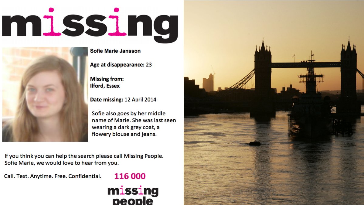 Sofie är försvunnen i London.